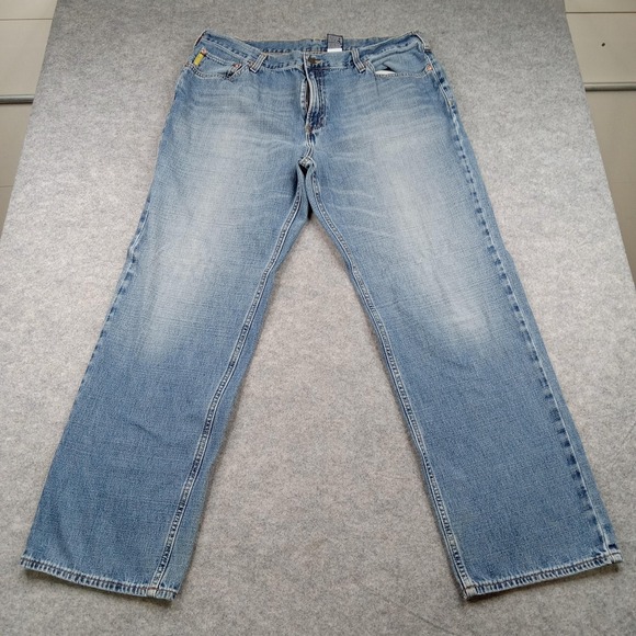 Nautica Jeans Mens 38x32 Blue N-Classic Straight Leg Denim Relaxed Fit Zip Fly - Picture 1 of 8